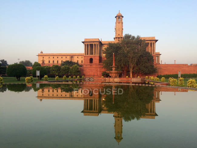 Malerischer Blick auf Regierungsgebäude, Neu Delhi, Indien — Stockfoto