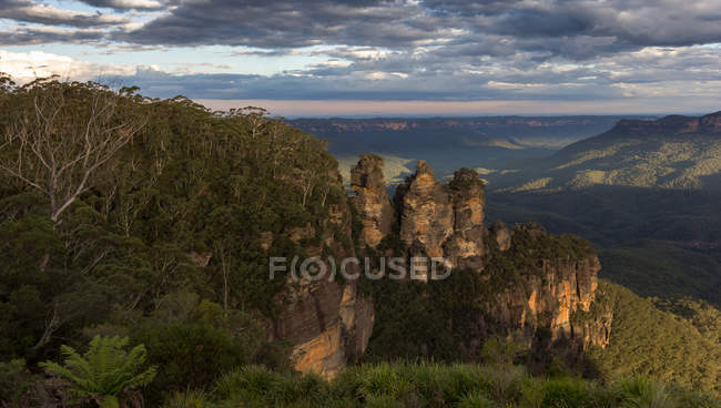 Vista panorámica de Blue Mountains, Nueva Gales del Sur, Australia - foto de stock