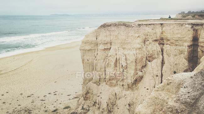 Stati Uniti, California, Contea di San Mateo, Half Moon Bay, vista panoramica sulla spiaggia di Redondo — Foto stock
