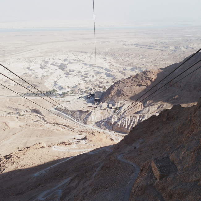 Israele, Veduta dell'antica fortificazione Masada — Foto stock