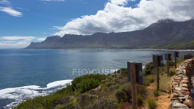 Vista panorâmica da costa, Cape Town, Western Cape, África do Sul — Fotografia de Stock