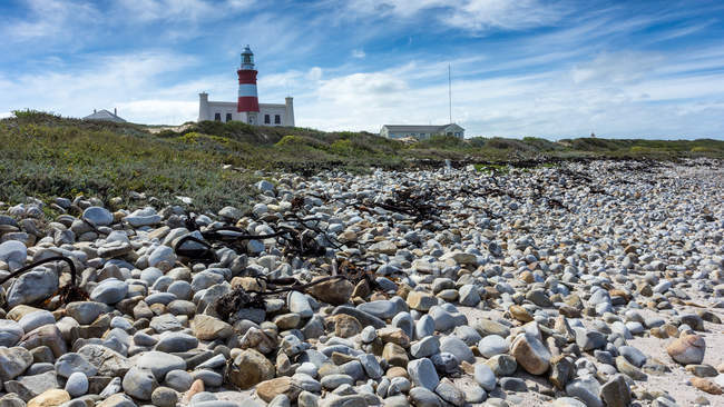 Scenic view of cape agulhas lighthouse, LAgulhas, Western Cape, South Africa — Stock Photo