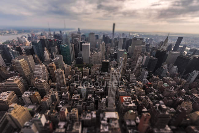 Aerial view of Manhattan, New York, USA — Stock Photo