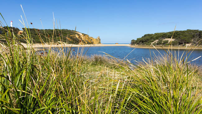 Vista panorámica de la costa en Victoria, Australia - foto de stock