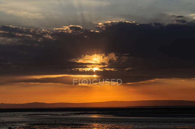 Majestic Sunset over Los Flamencos National Reserve, Chile — Stock Photo