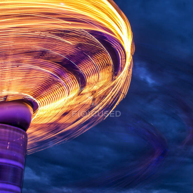 Blurred motion of side of carousel — Stock Photo