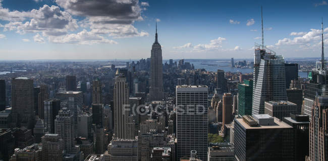 Пташиного польоту Манхеттен Нью-Йорк, Америка, США — стокове фото