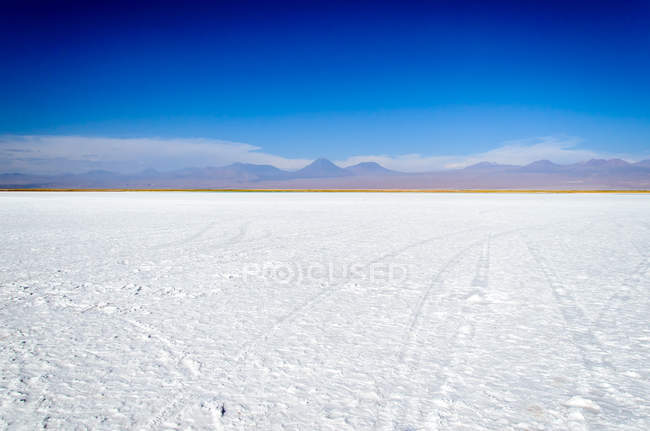 Vista panorâmica dos apartamentos de sal tebenquinche, Deserto do Atacama, Chile — Fotografia de Stock