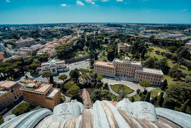 Vista panoramica sul paesaggio urbano, Città del Vaticano, Roma, Italia — Foto stock