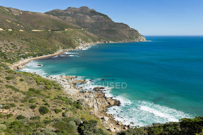 Vista elevata della costa, Città del Capo, Western Cape, Sud Africa — Foto stock