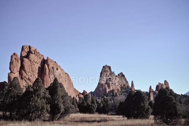 Scenic view of majestic rock formation — Stock Photo