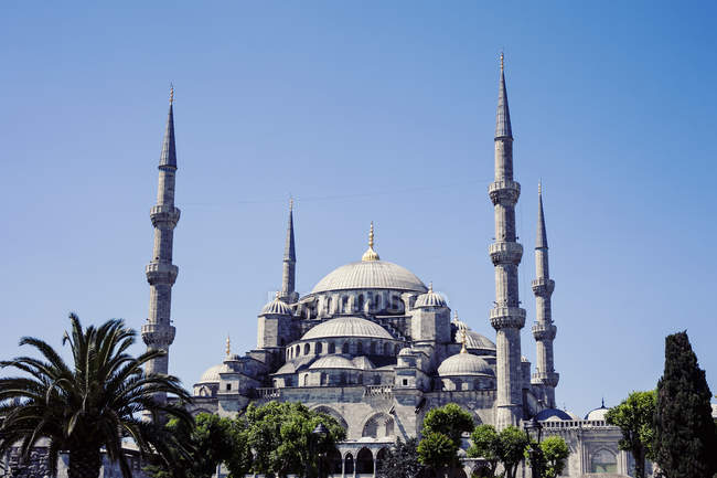 Scenic view of Sultan Ahmed Blue Mosque, Istanbul, Turkey — Stock Photo