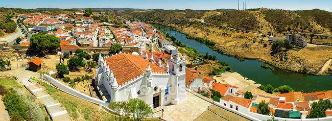 Panoramablick auf Stadt, Mertola, Portugal — Stockfoto