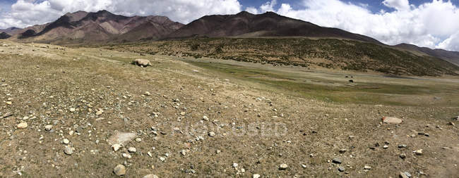 Vista panorámica de la montaña Kangyatse, Ladakh, India - foto de stock