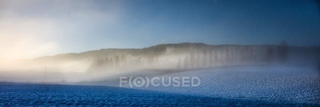 Norway, Nittedal, majestic winter landscape — Stock Photo