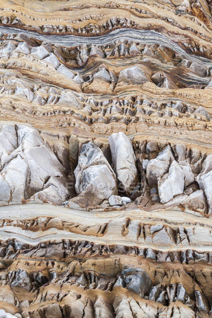 Vista cênica da formação rochosa em camadas — Fotografia de Stock