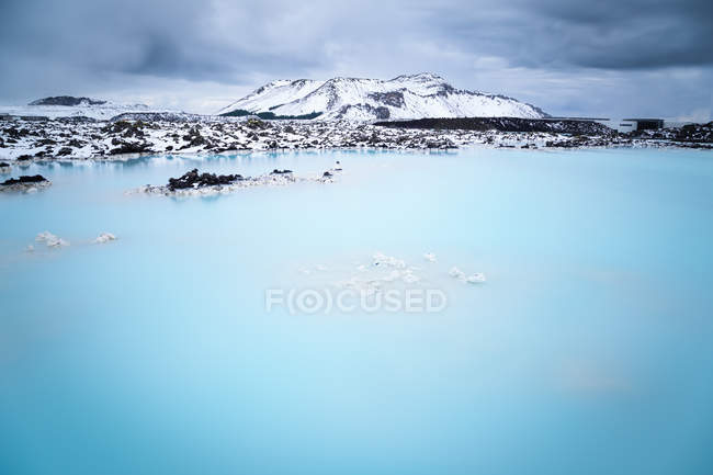 Manantiales geotérmicos en Blue Lagoon, Grindavik, Islandia - foto de stock