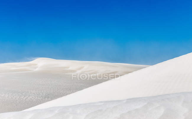 Vista panorámica de la playa de arena blanca, Lancelin, Australia - foto de stock