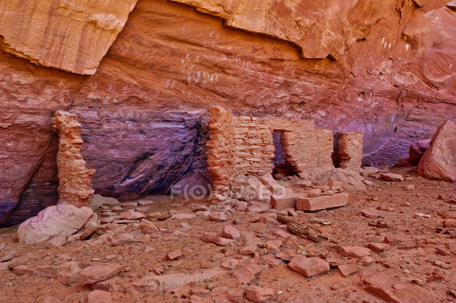 House of Many Hands rovine, Mystery Valley, Arizona, America, Stati Uniti d'America — Foto stock