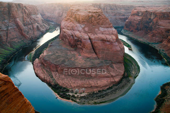 Vista panorâmica do majestoso sapato de cavalo Bend, Arizona, EUA — Fotografia de Stock