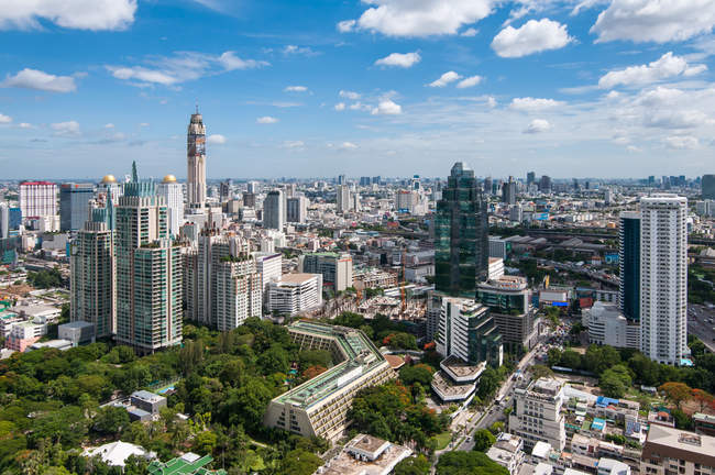 Scenic view of city skyline, Bangkok, Thailand — Stock Photo