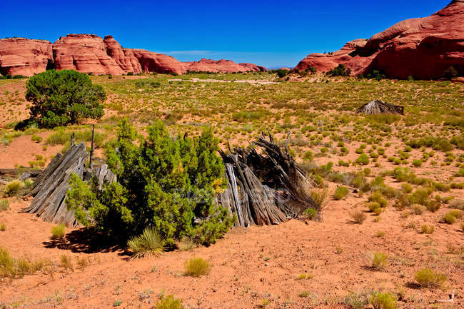 Scenic view of Mystery Valley, Arizona, America, USA — Stock Photo