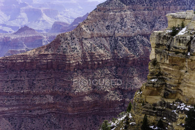 Vista panorâmica do Grand Canyon a partir da borda sul, Arizona, EUA — Fotografia de Stock