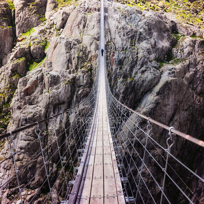 Trift Bridge, Alpi, Svizzera — Foto stock