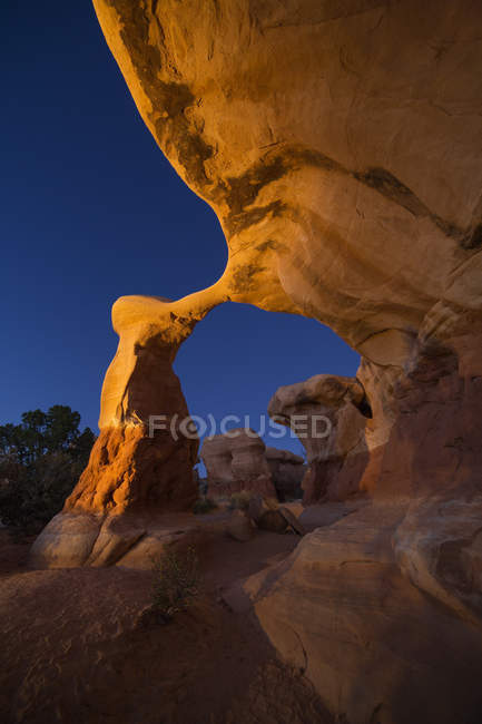 USA, Utah, Grand Staircase-Escalante National Monument, scenic view of  Metate Arch - Devils Garden — Stock Photo