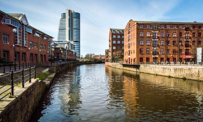 Vista panorámica de Bridgewater, Leeds, Inglaterra - foto de stock