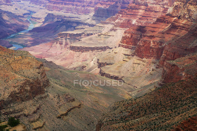 Rio que atravessa o Grand Canyon National Park, Arizona, América, EUA — Fotografia de Stock