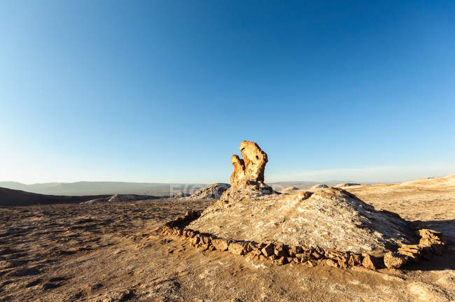 Schöne Aussicht auf Felsformationen, Valle de la Luna, Atacamawüste, Chile — Stockfoto