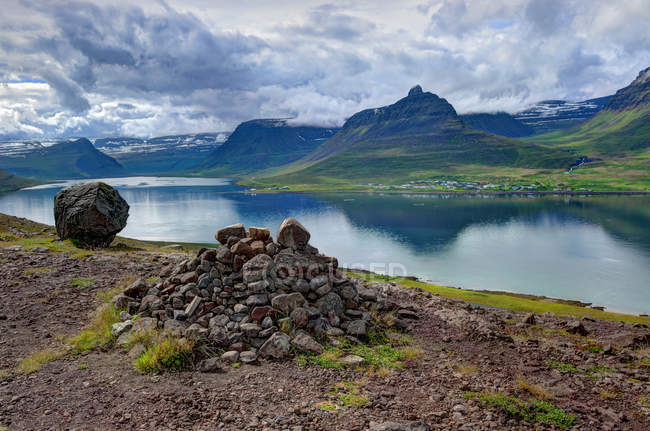 Vista panoramica di Sudavik vista da Swanfjord, Islanda — Foto stock