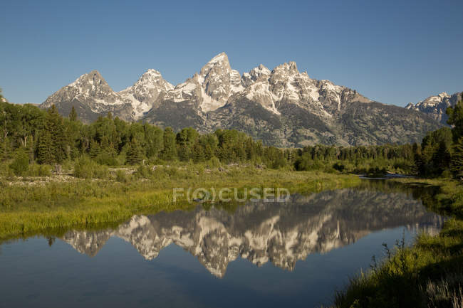 Malerische Aussicht auf Landschaft, USA, Wyoming, Grand Teton Nationalpark — Stockfoto