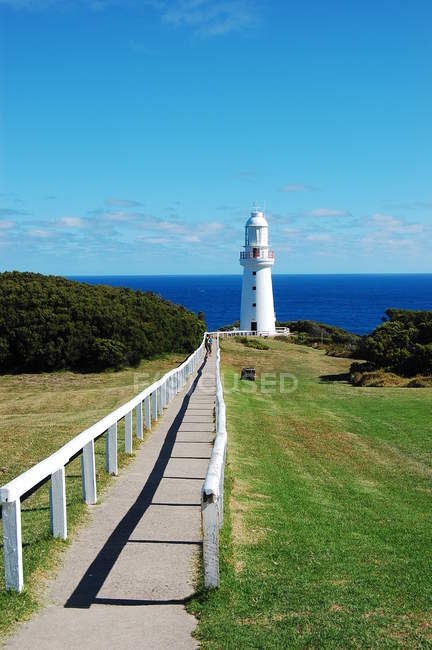 Vue panoramique du phare du cap Otway, Great Ocean Road, État de Victoria, Australie — Photo de stock