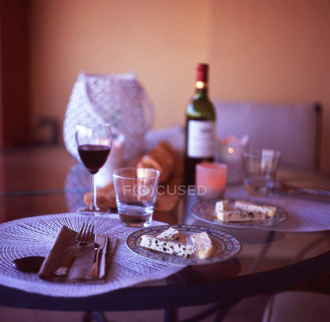 Conceito de jantar cozinha tradicional francesa — Fotografia de Stock