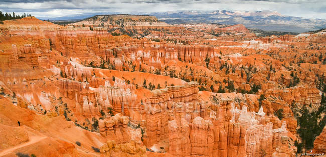Величним видом красиві знаменитий Брайс-Каньйон, Каньйон Брайс, штат Юта, США — стокове фото