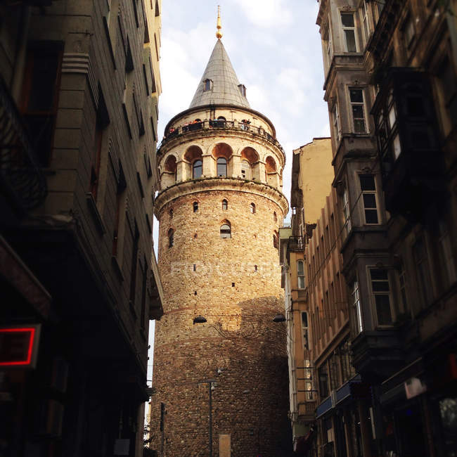 Vista de la Torre Galata, Turquía, Estambul - foto de stock