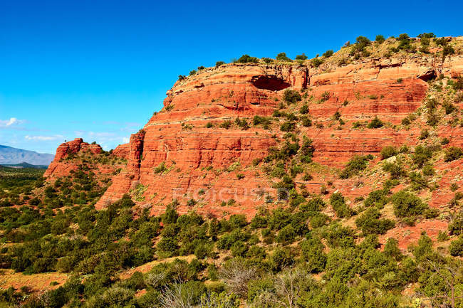 Vista panoramica di Eye of Bear Mountain vicino a Sedona, Arizona, USA — Foto stock