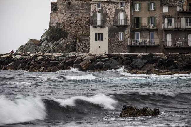 Village of Erbalunga, Cap de Corse, Corsica, France — Stock Photo