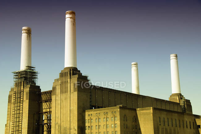 Vista panoramica della centrale elettrica di Battersea, Londra, Regno Unito — Foto stock