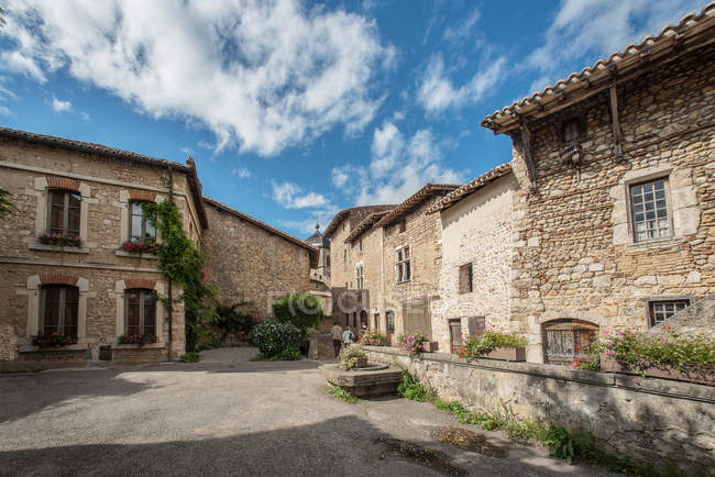 Scenic view of Medieval town, Perouges, Rhone-Alpes, France — Stock Photo