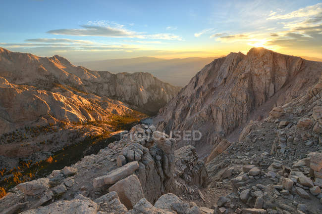 Vista panoramica dell'alba sulla Candlelight Peak — Foto stock