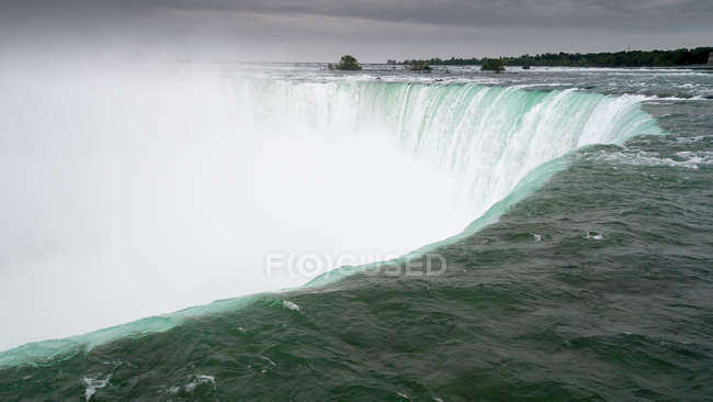 Scenic View of horseshoe falls, Niagara County, Niagara Falls, New York State, EUA — Fotografia de Stock