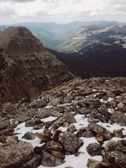 Estados Unidos, Utah, vista panorámica desde lo alto de Bald Mountain - foto de stock