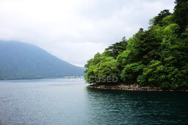 Мальовничий вид на озеро Chuzenji, Nikko, Японія — стокове фото