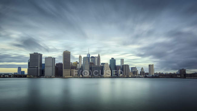 Long exposure of Manhattan, New York CIty, USA — Stock Photo