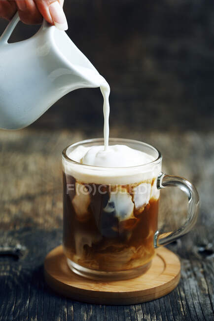Caffè freddo con gelato — Foto stock