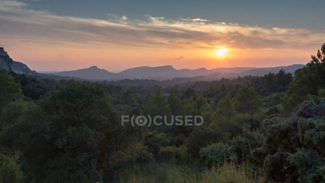 Vue panoramique sur paysage majestueux, france — Photo de stock