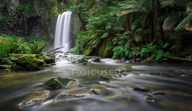 Vista panorâmica de Hopetoun Falls, Great Otways National Park, Victoria . — Fotografia de Stock